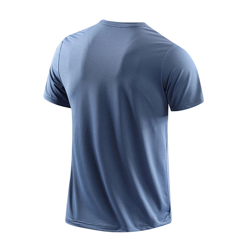 Camisa Masculina Fitness De Secagem Rápida Respirável
