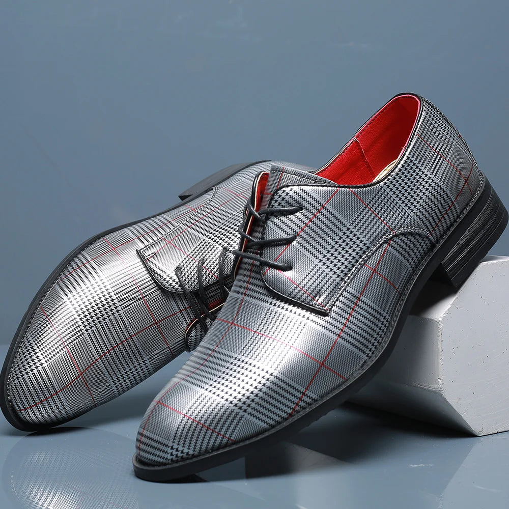 Sapato Masculino Social Derby de Couro PU by Loja Bruna Modas