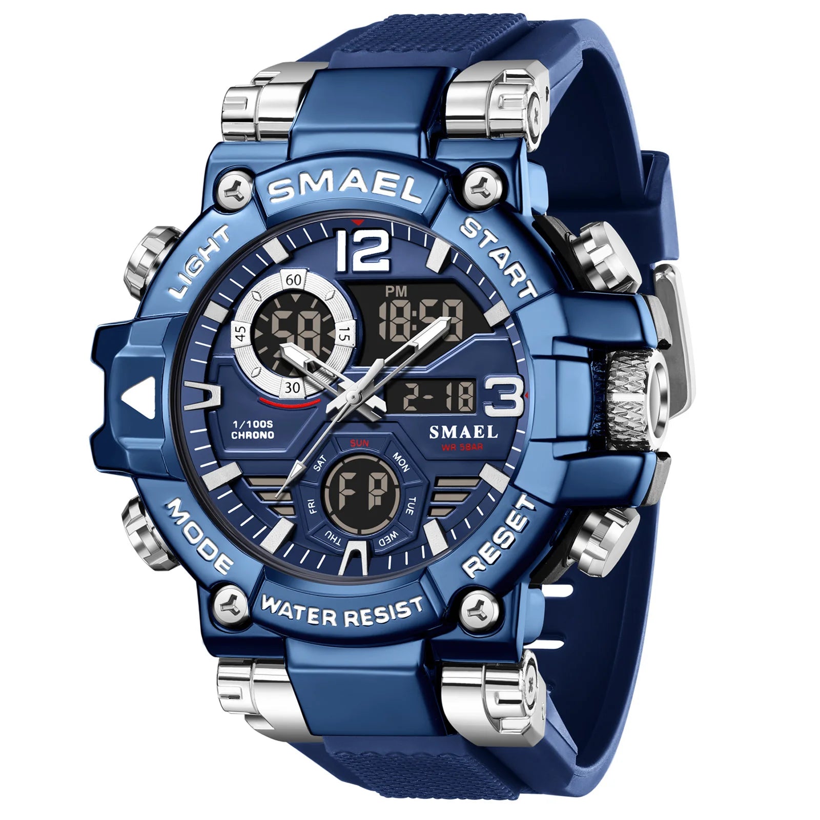 Relógio Masculino Esportivo de Quartzo AquaChronos 50 by Loja Bruna Modas