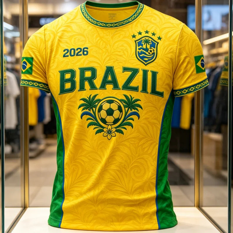 Camisa Masculina Esportiva T-Shirt Estampa do Brasil