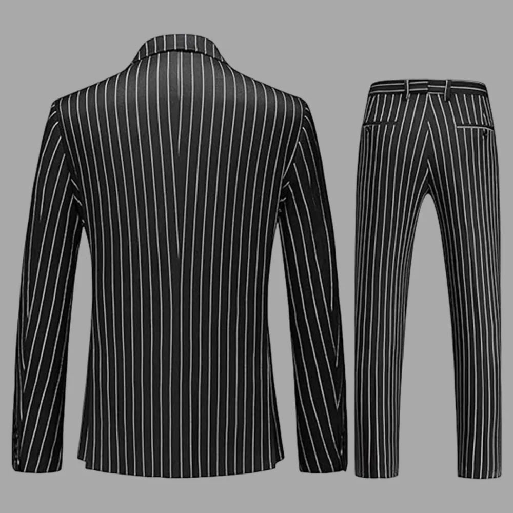 Terno Masculino Slim Listrado 3 Peças Altavero