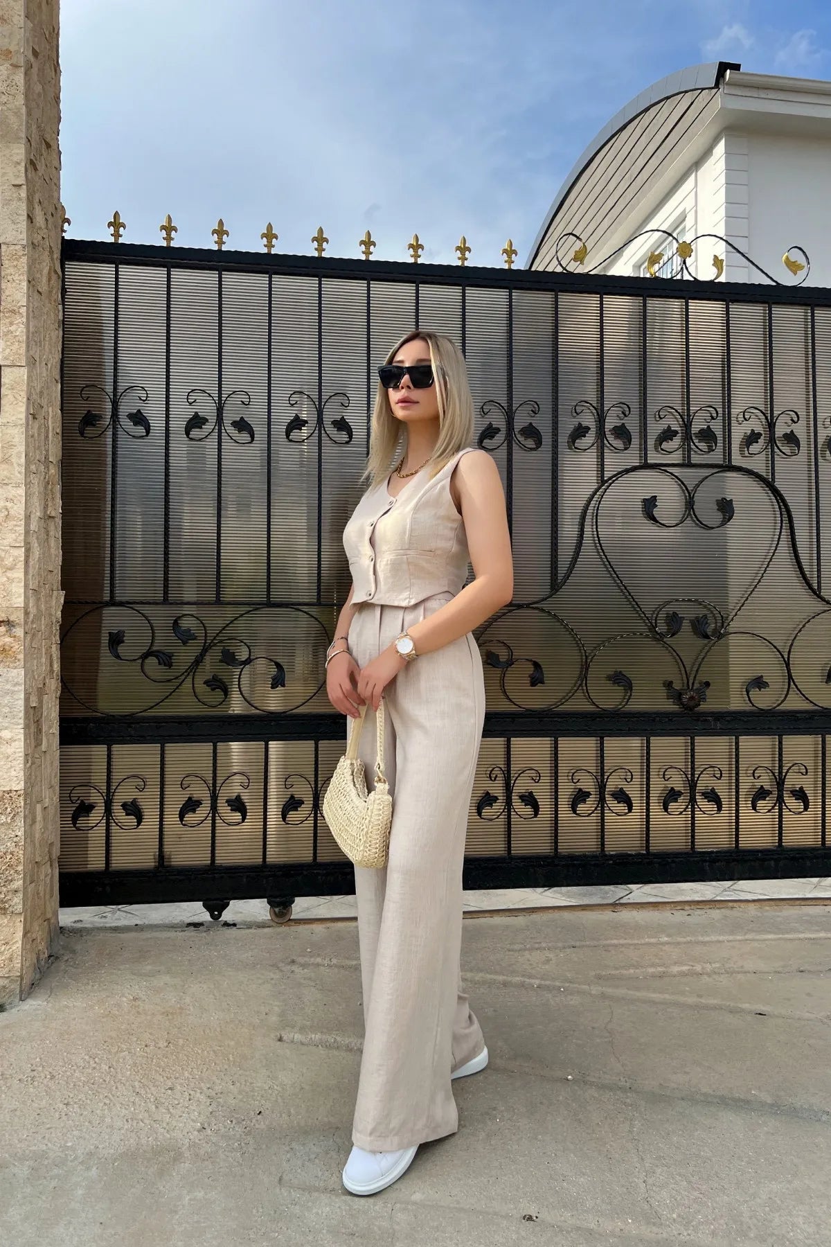 Conjunto Feminino Calça e Blusa Marise