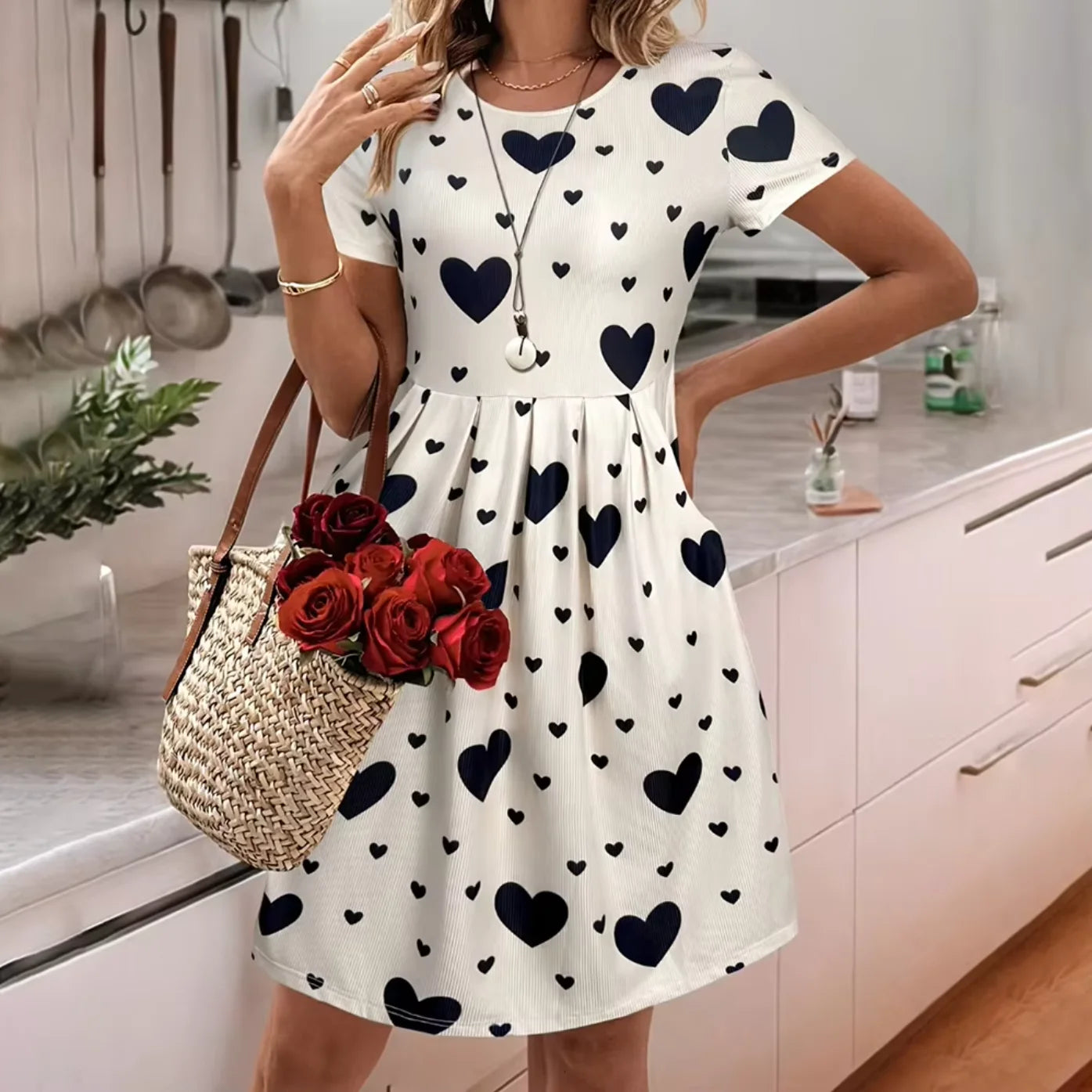 Vestido Midi Branco Off-White Bruna Modas