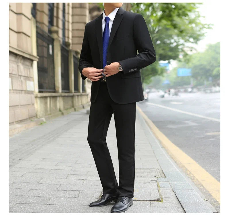 Terno Masculino Clássico Plus Size 2 Peças