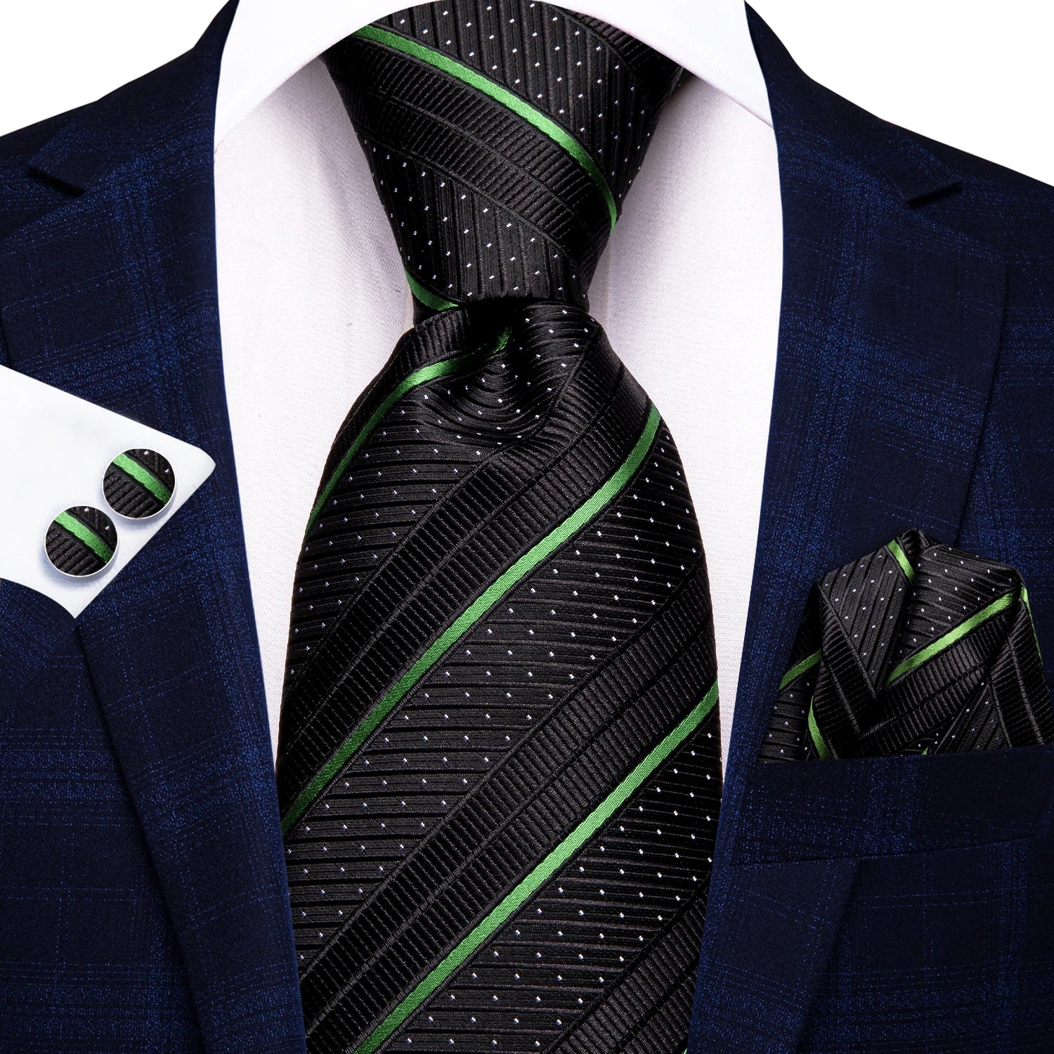 Conjunto de Gravata Masculina Poliéster Black Rose™