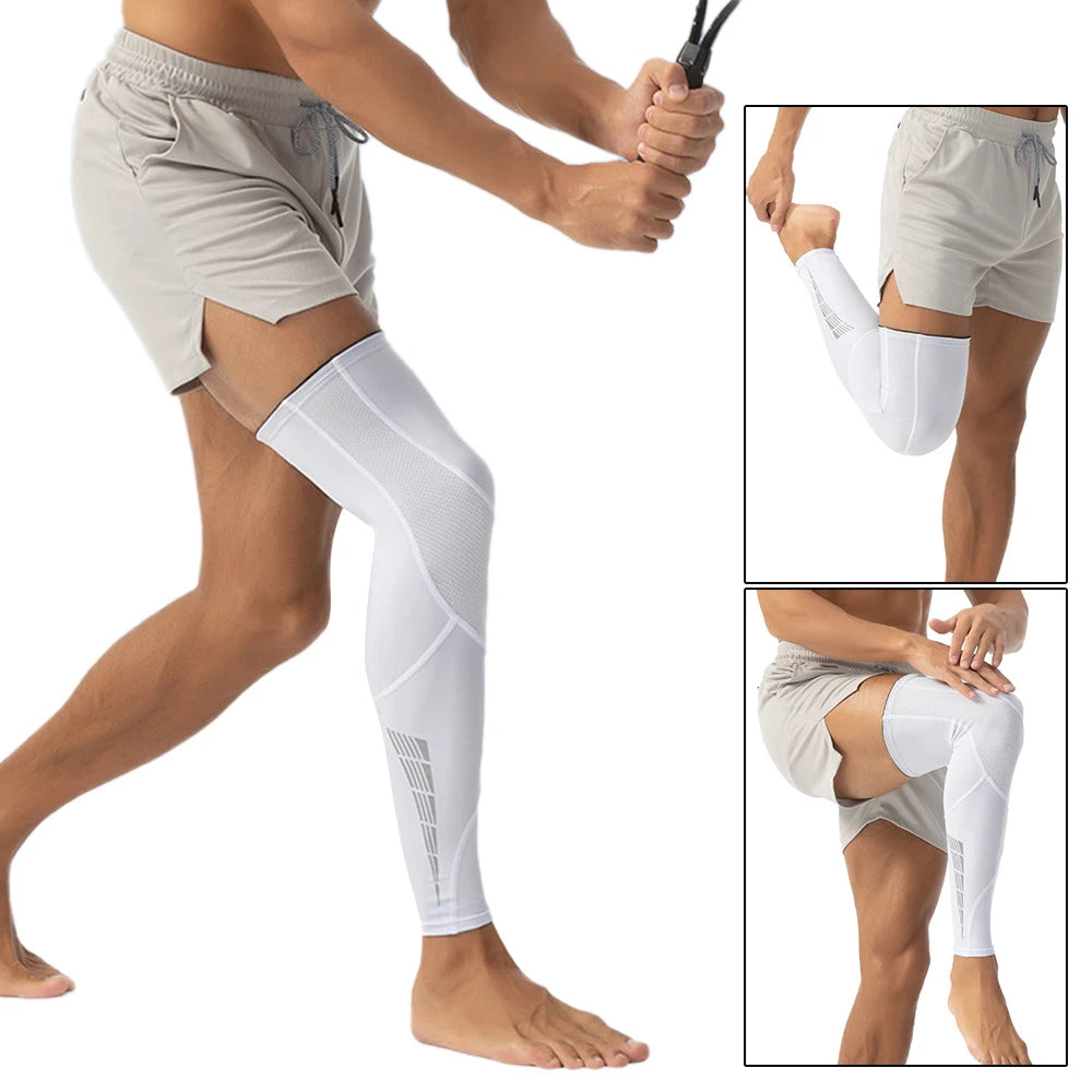 Par de Compressor para Pernas Unissex Com De Silicone Antiderrapante