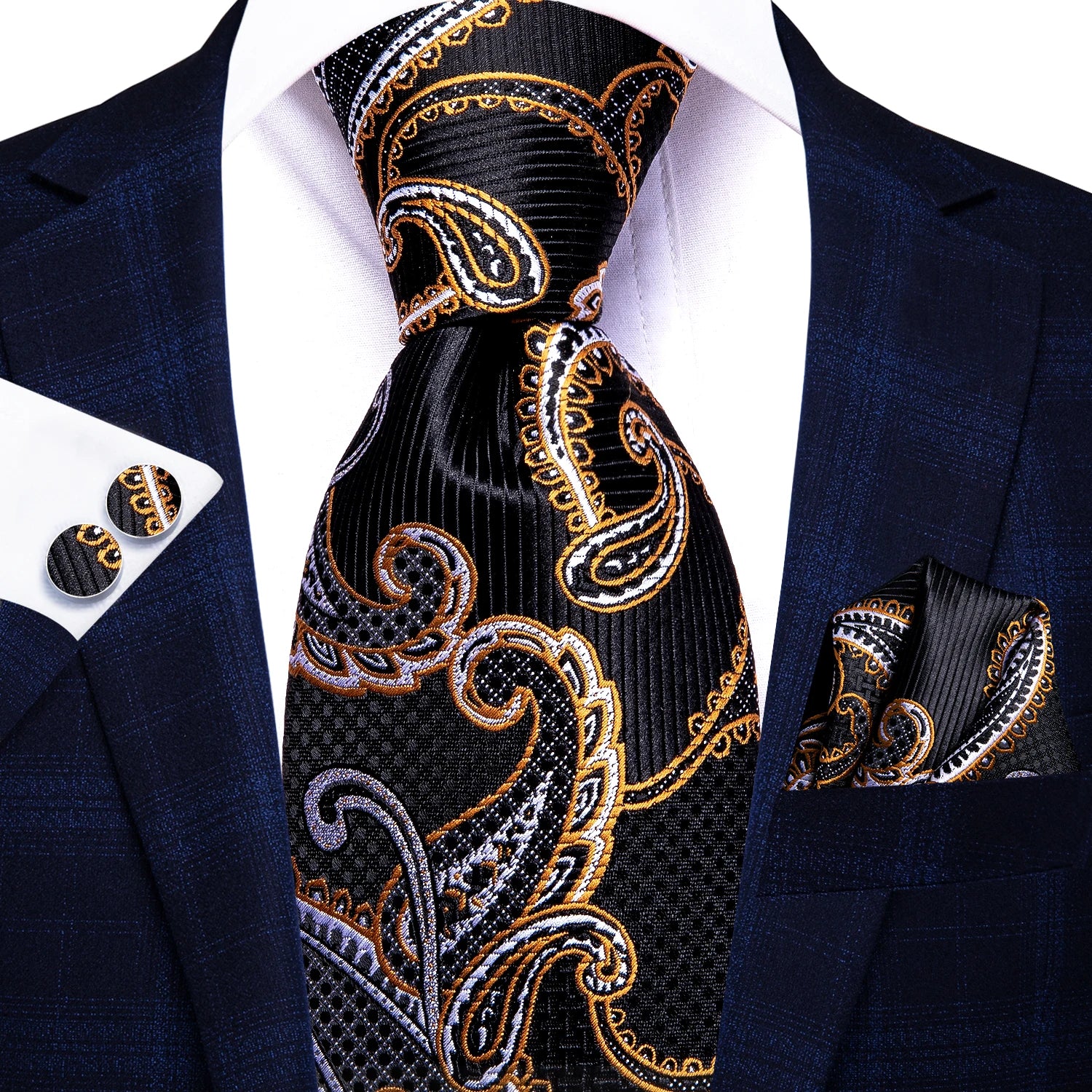 Gravata Masculina de Luxo com Acessórios