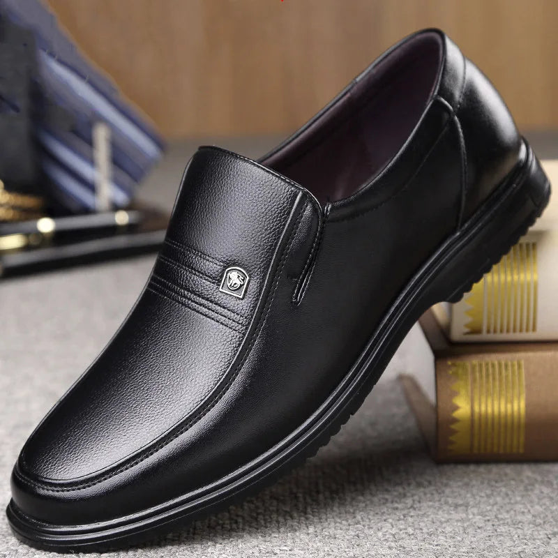 Sapato Masculino Mocassim Preto de Luxo Antiderrapante