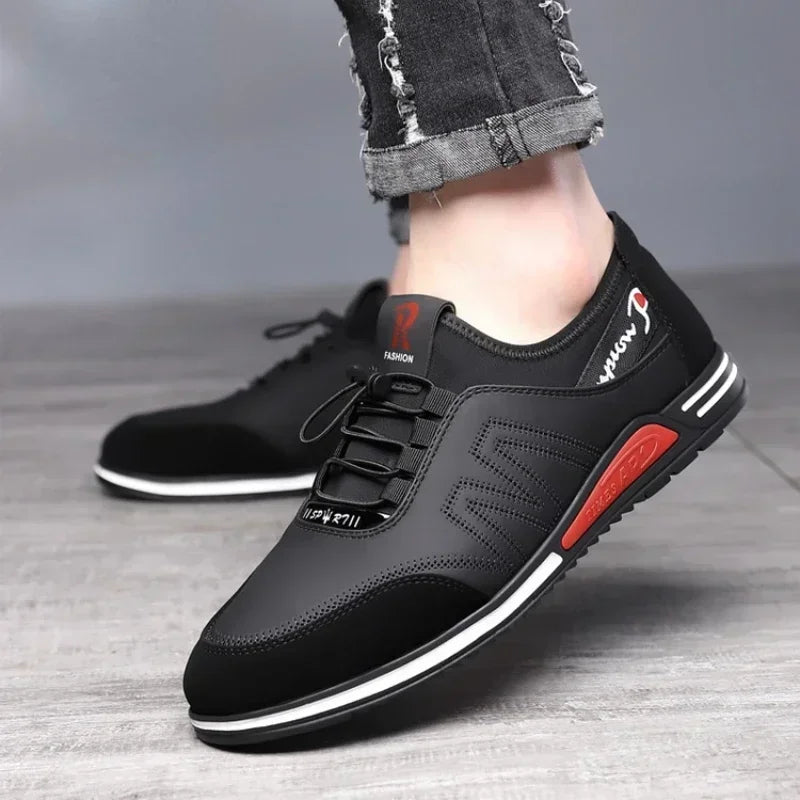 Sapato Masculino Casual Couro PU Respirável