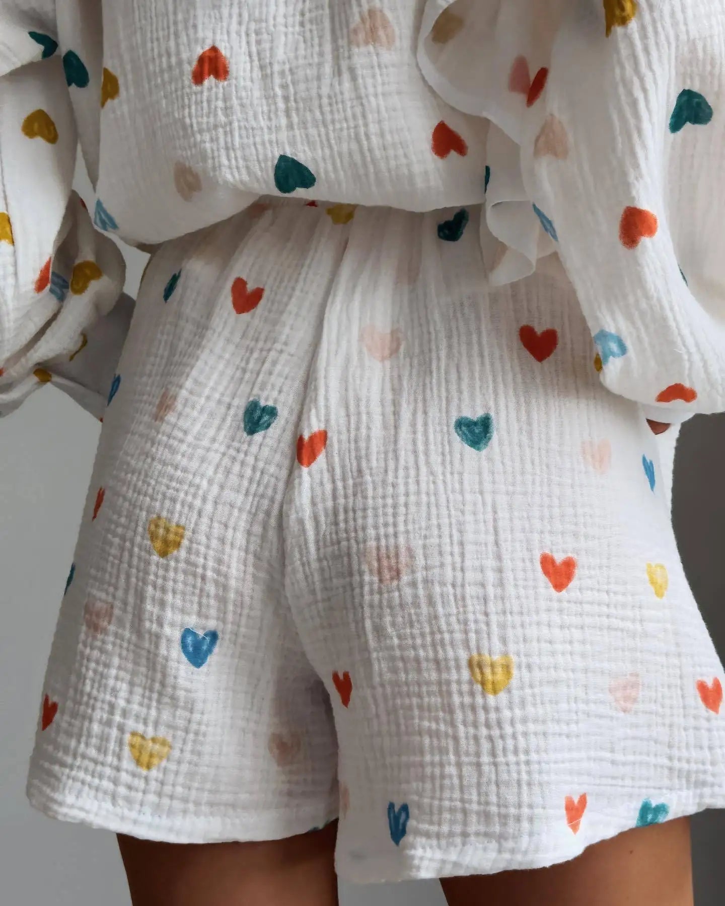 Conjunto Feminino Short e Camisa Bianca