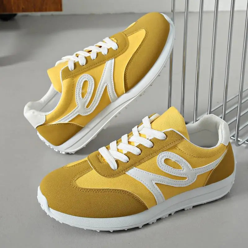 Tênis Feminino Casual Listrado Antiderrapante
