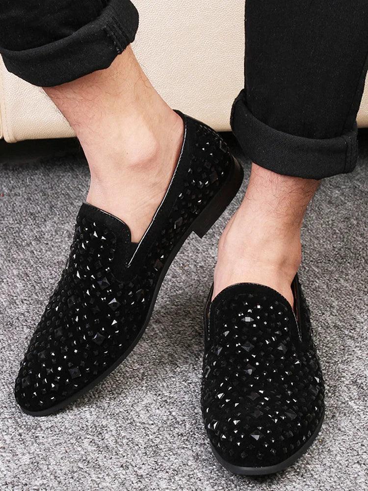 Mocassim Masculino Orion com Lantejoulas