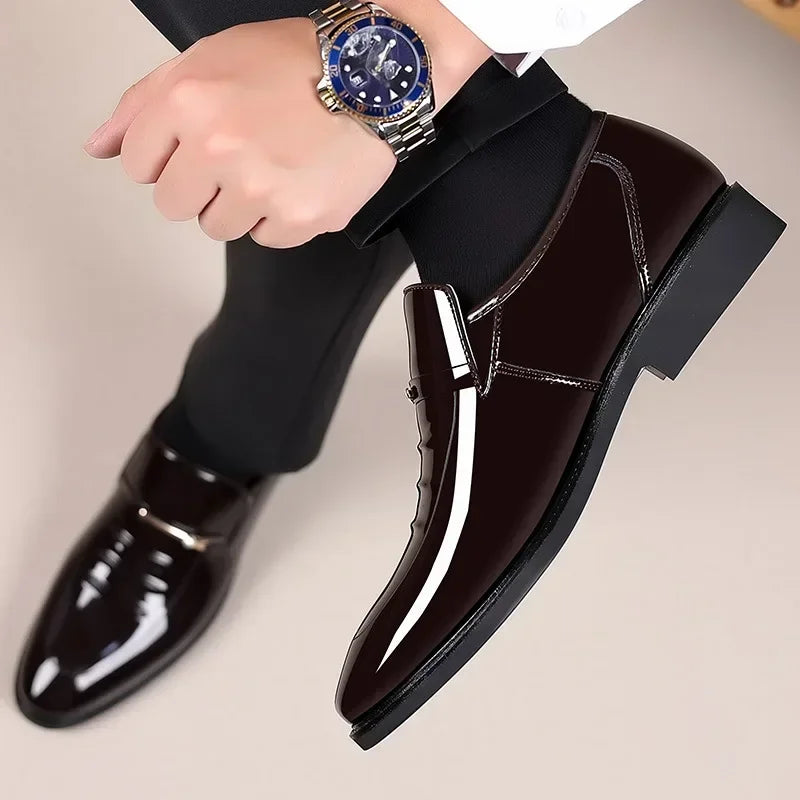 Sapato Social Masculino de Couro Envernizado de Luxo by Loja Bruna Modas