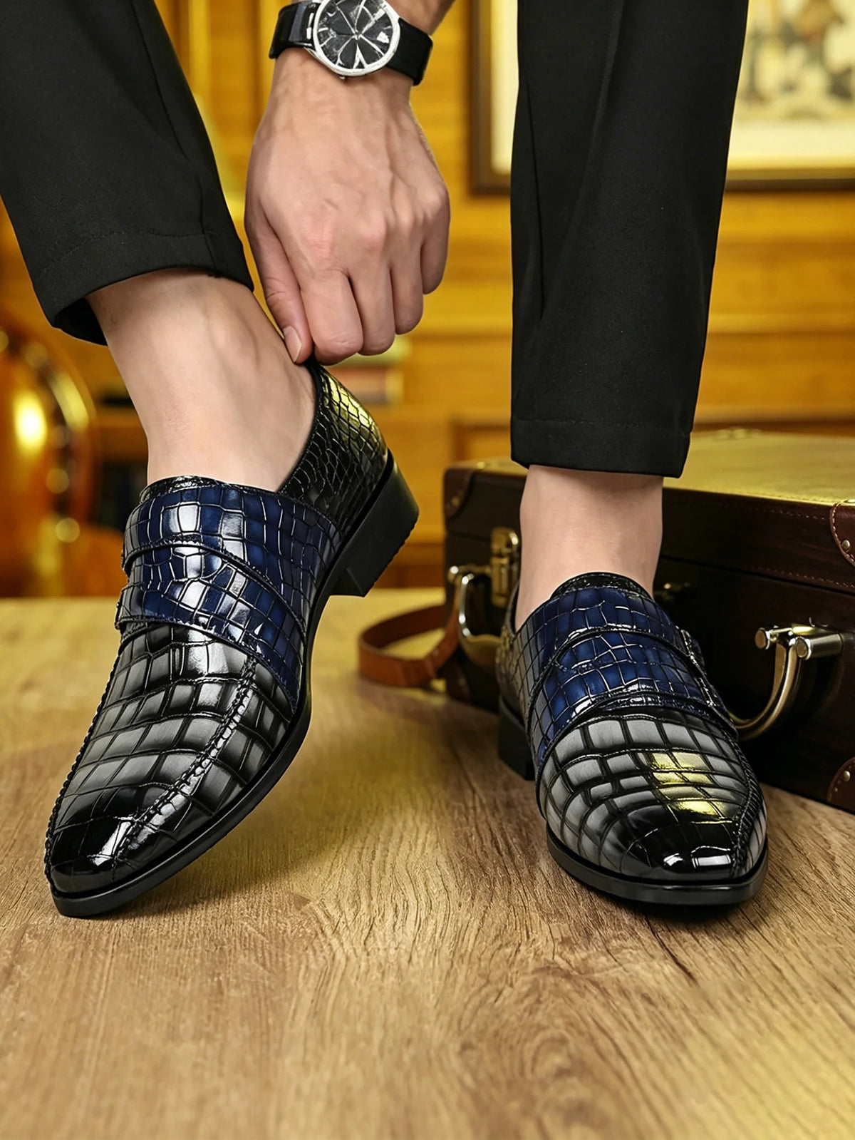 Sapato Masculino Casual Xadrez Redgrove