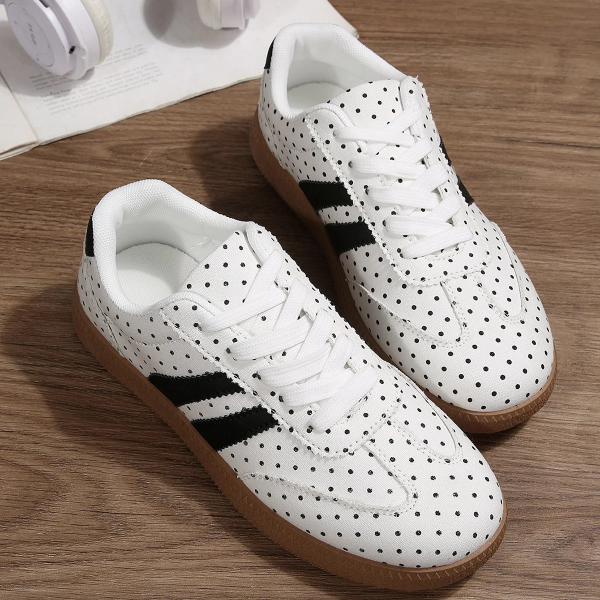 Tênis Feminino Casual Em Lona Confortável Antiderrapante