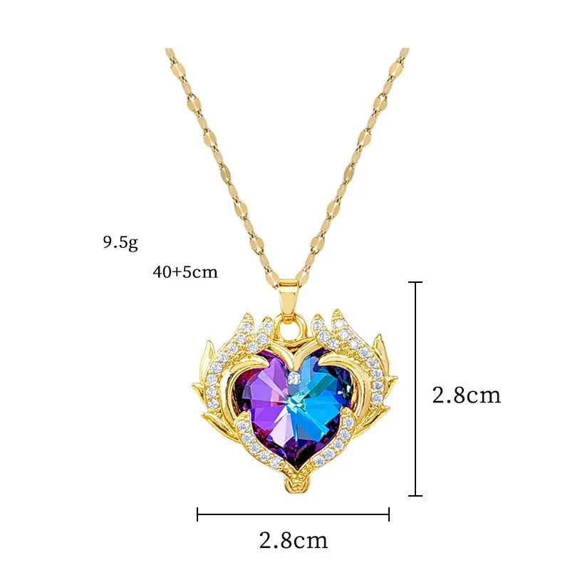 Colar Feminino com Pingente em Aço Inoxidável 316L
