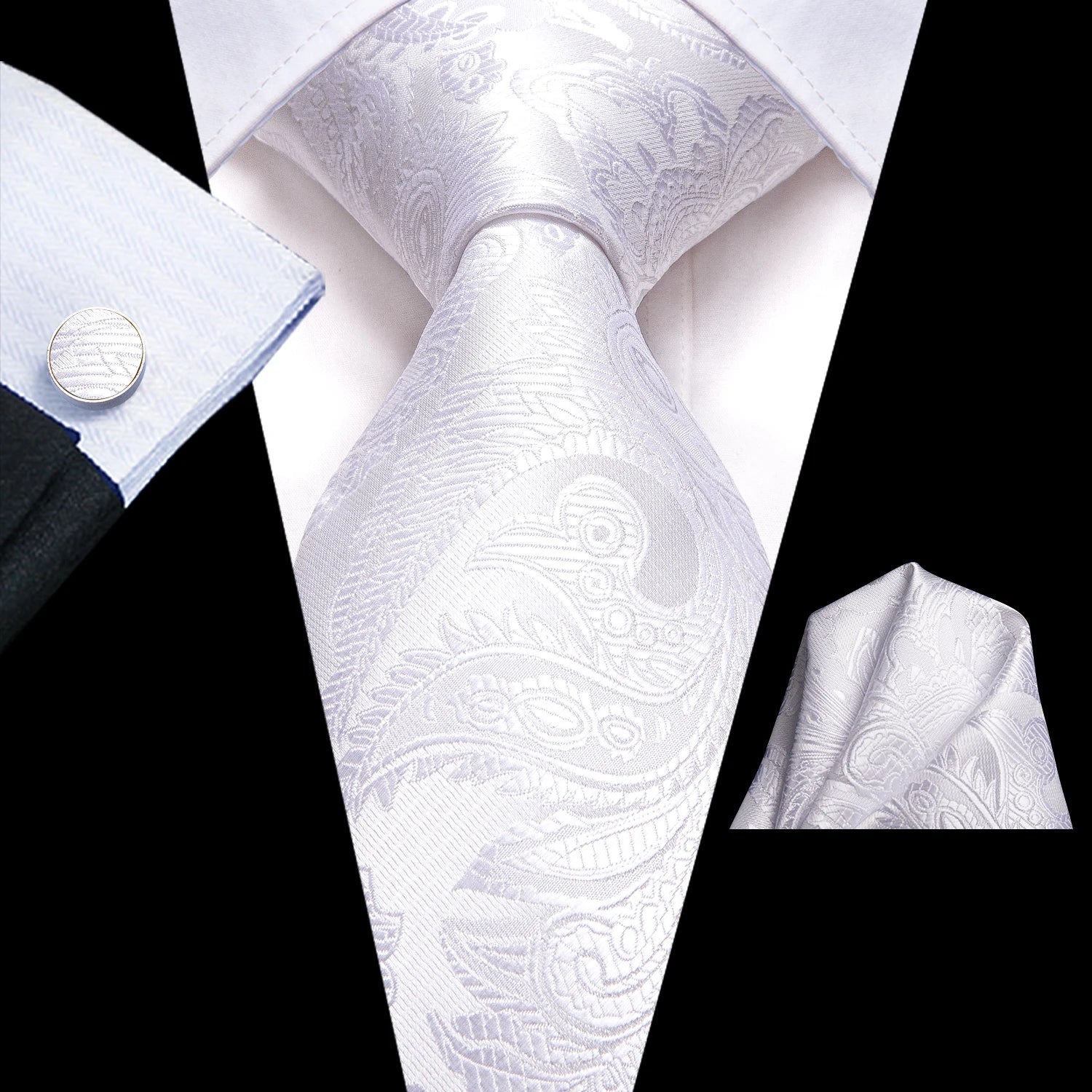 Kit de Gravata Masculina com Lenço Milano