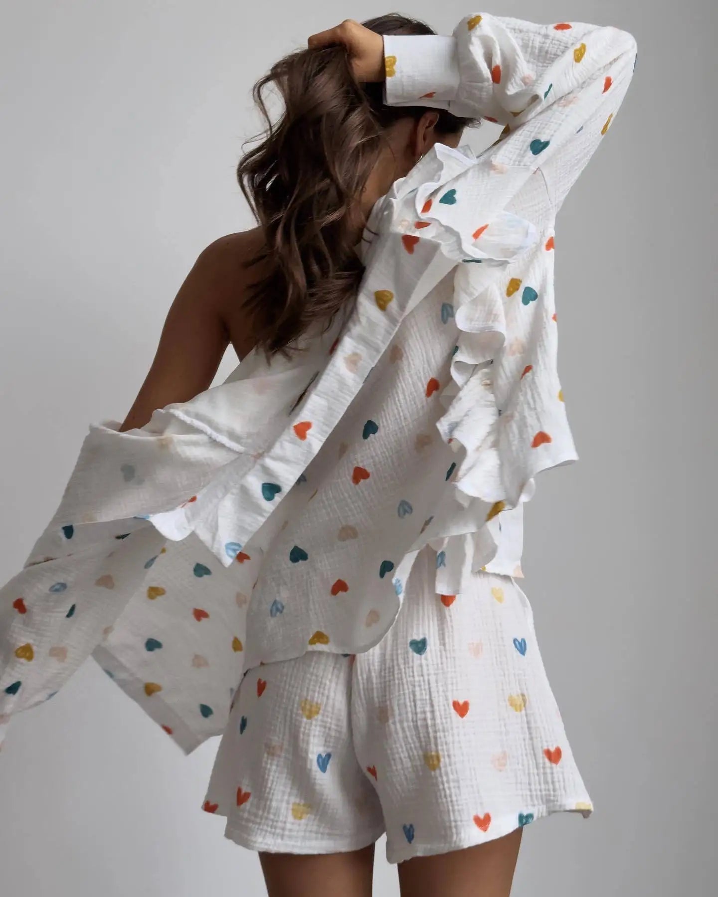 Conjunto Feminino Short e Camisa Bianca