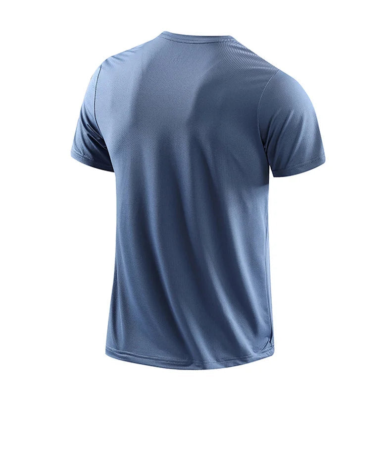 Camisa Masculina Fitness De Secagem Rápida Respirável