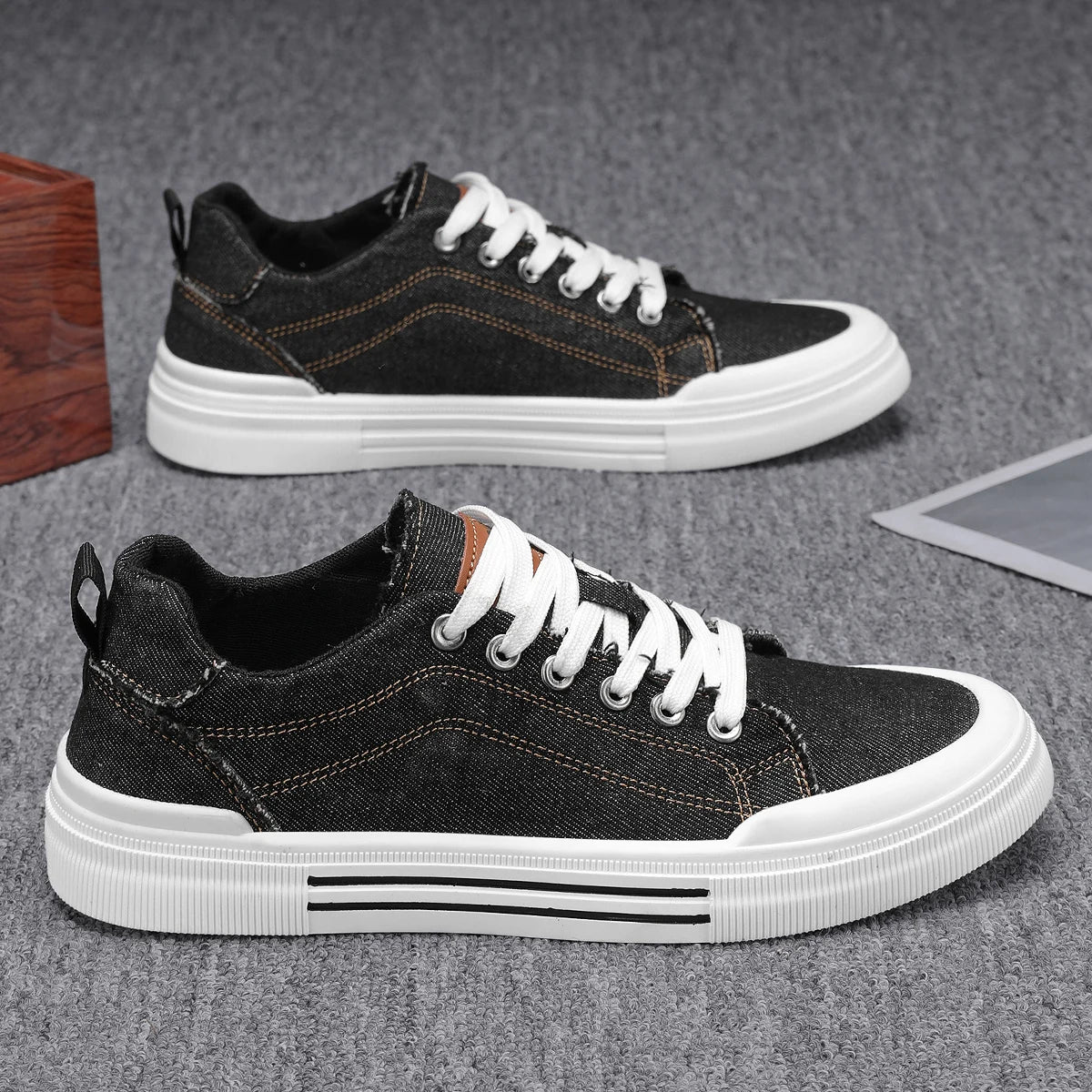 Tênis Masculino Casual Denim