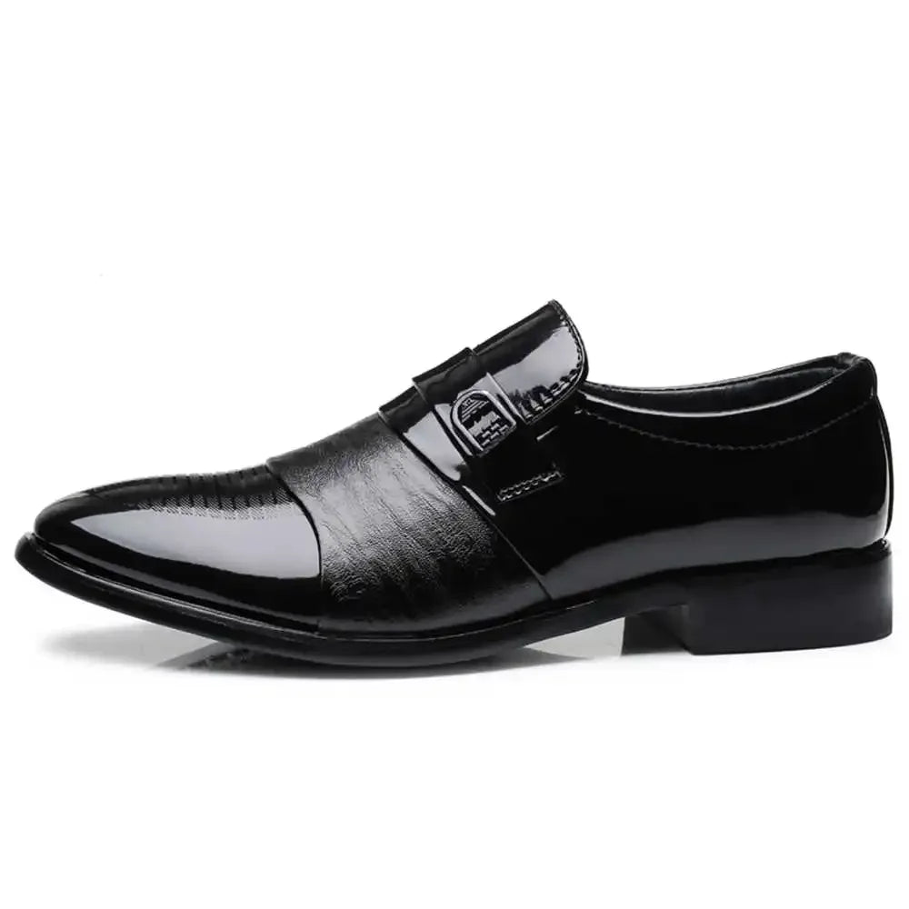 Sapato Social Masculino Hundun Slip-On com Bico Redondo