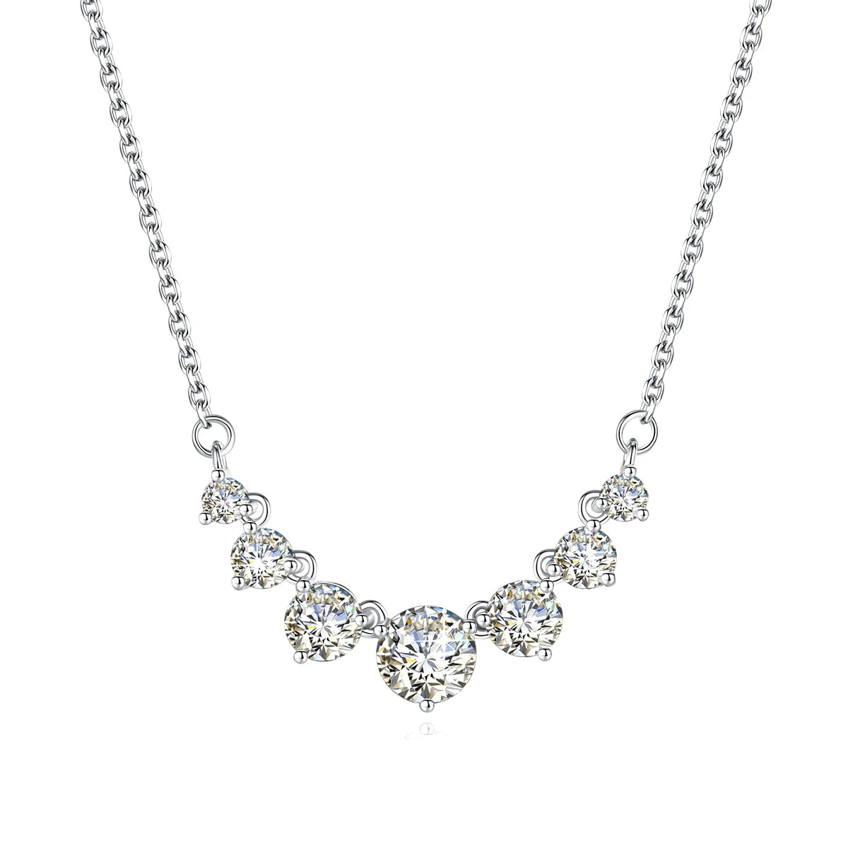 Colar Feminino de Luxo Pedra Moissanite