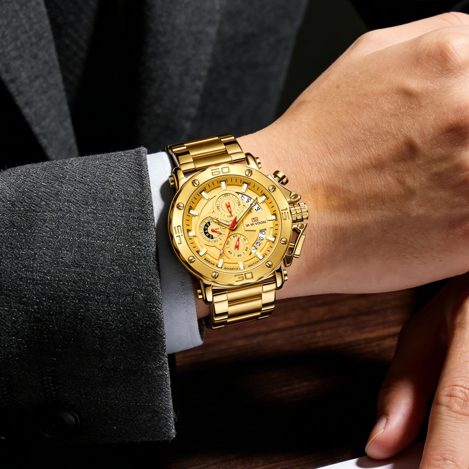 Relógio Masculino Esportivo Monarch Chrono