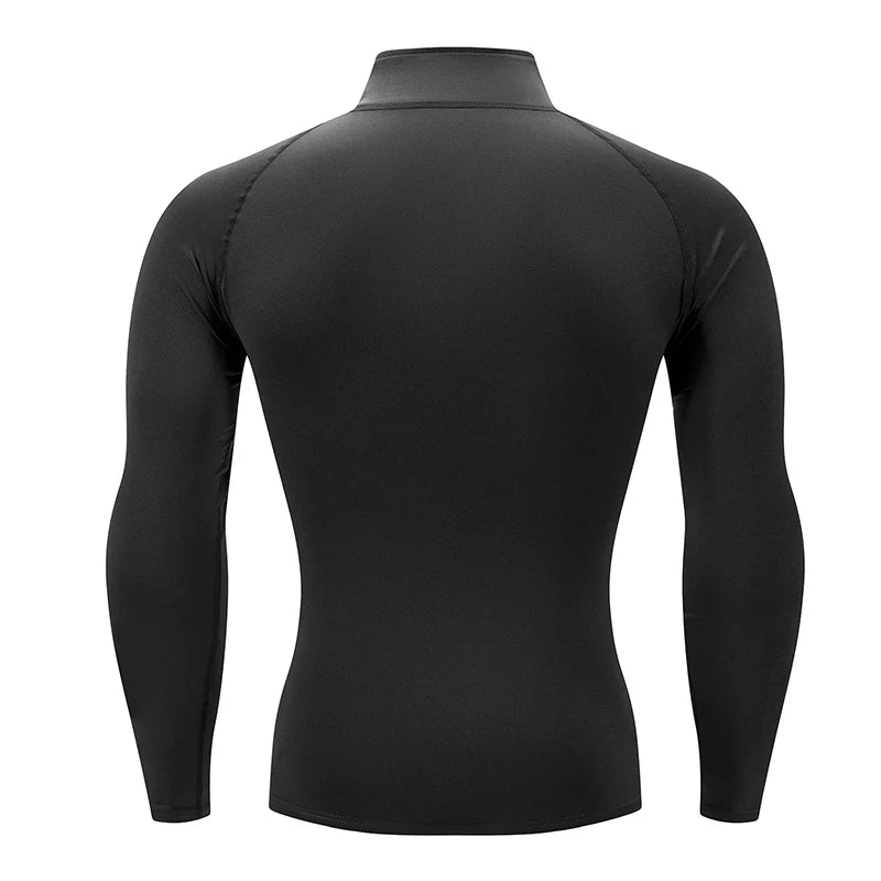 Camisa Masculina Manga Longa de Treino Compressão e Respirável