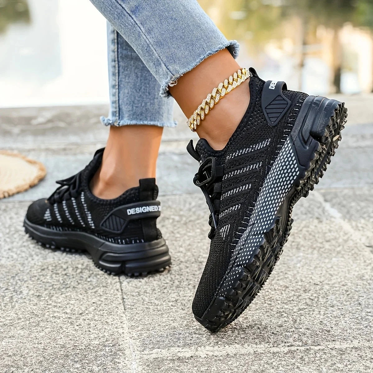 Tênis Feminino Esportivo Malha Respirável