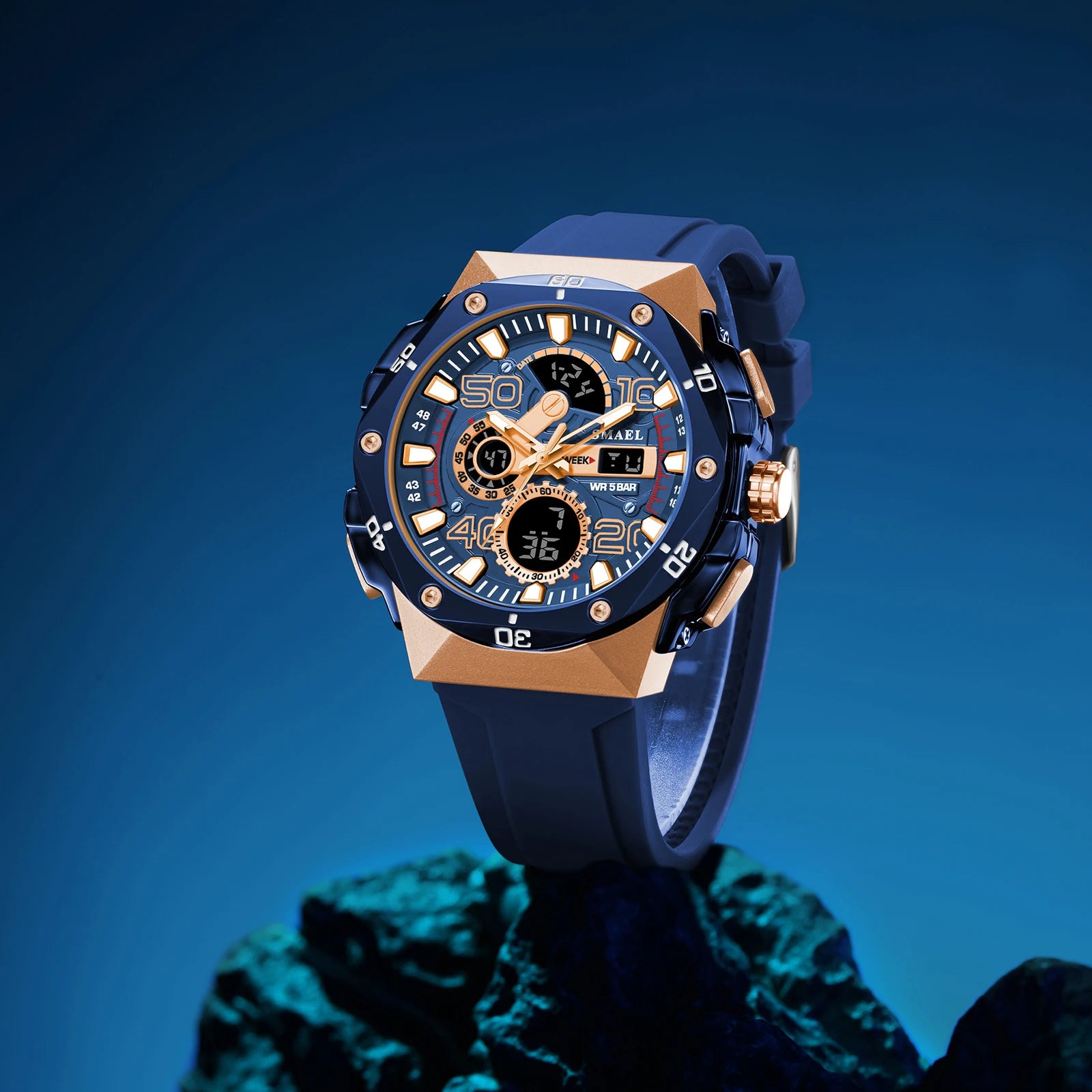 Relógio de Pulso Masculino Esportivo de Quartzo