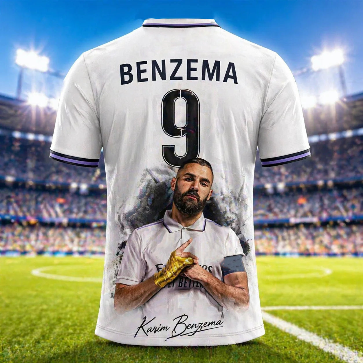 Camisa Masculina Esportiva Superestrela Benzema
