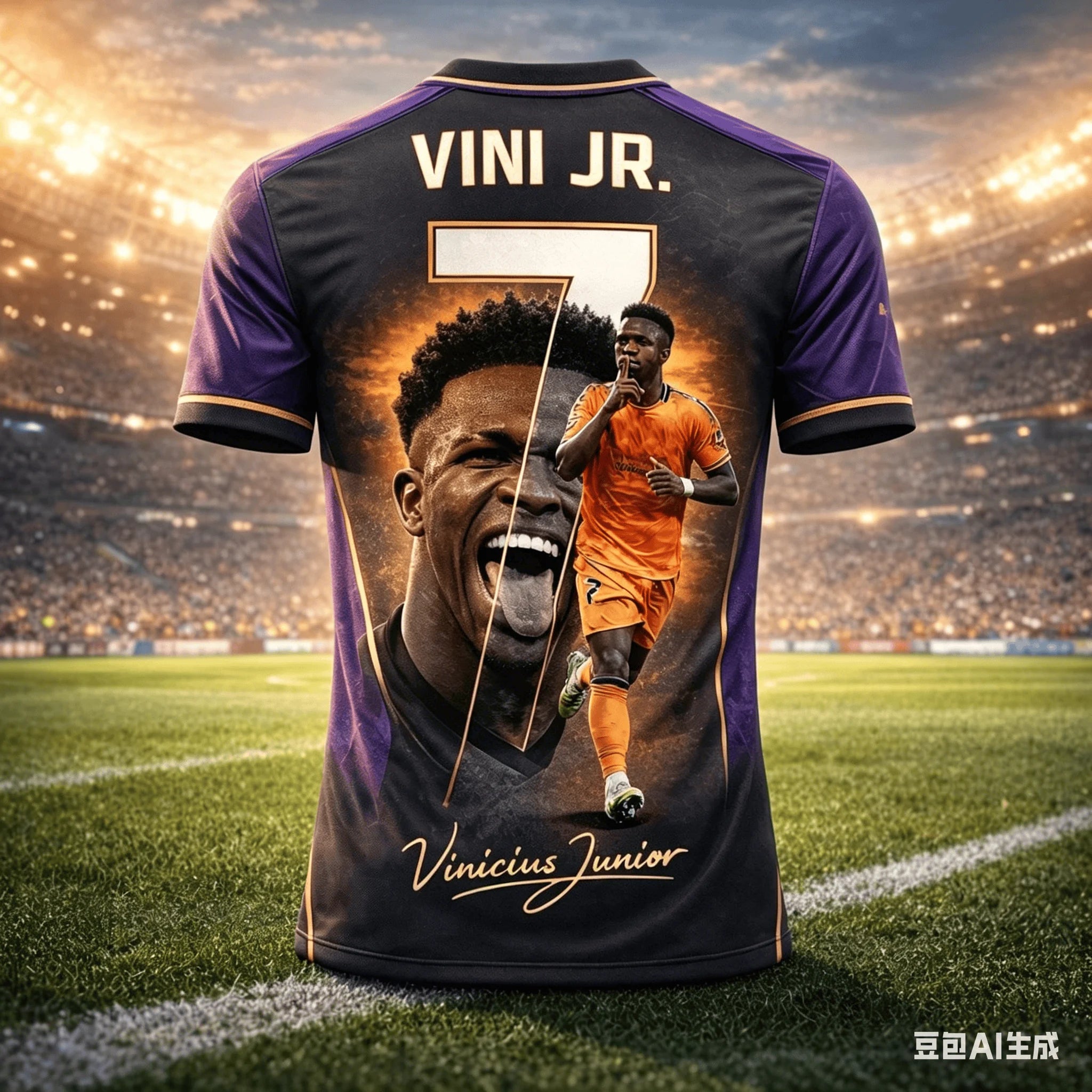 Camisa Masculina Esportiva T-Shirt Estampa 3D Vini JR