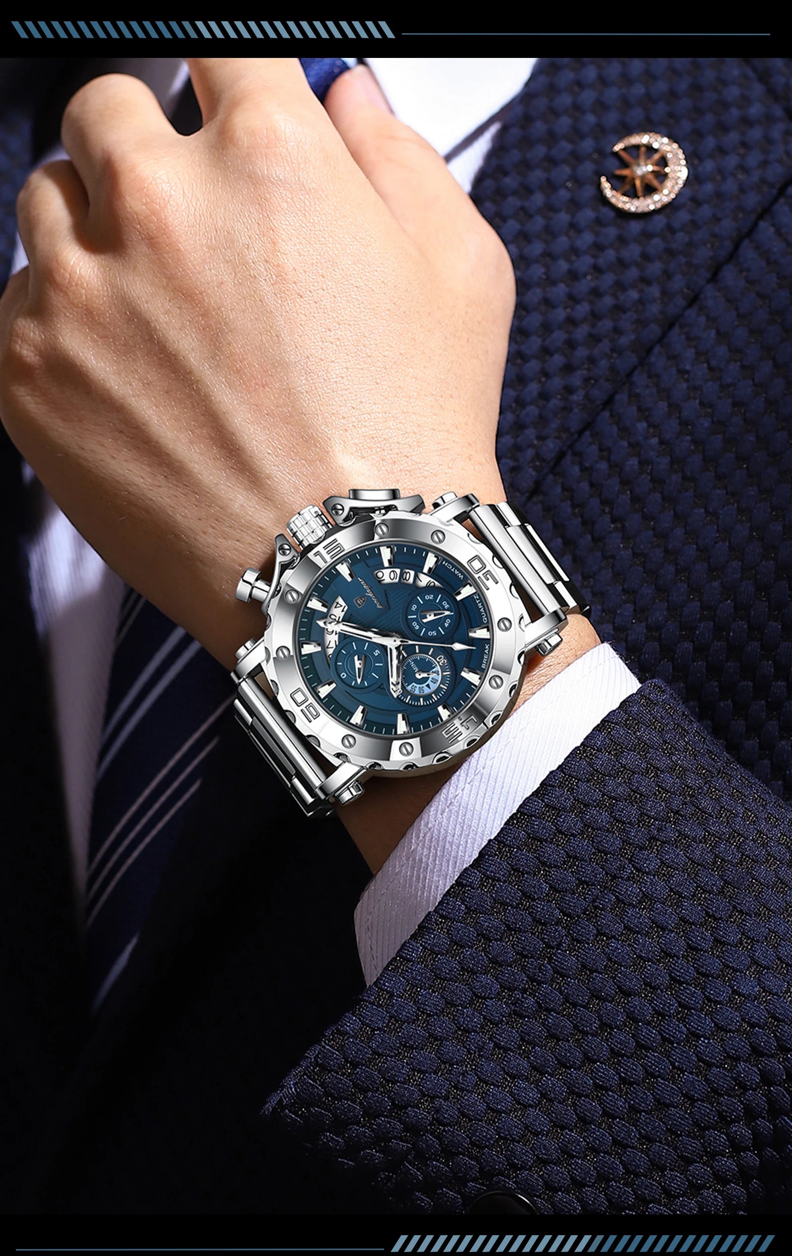 Relógio Masculino Esportivo Halo Chrono
