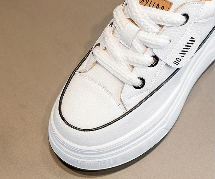 Tênis Feminino Casual Camurça Plataforma 9cm Fujin