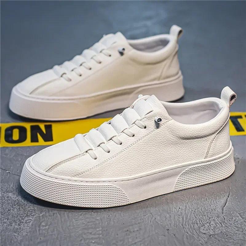 Calçado desportivo branco masculino, casual, confortável, pequeno, Outono, Primavera, Novo, Moda, 2023