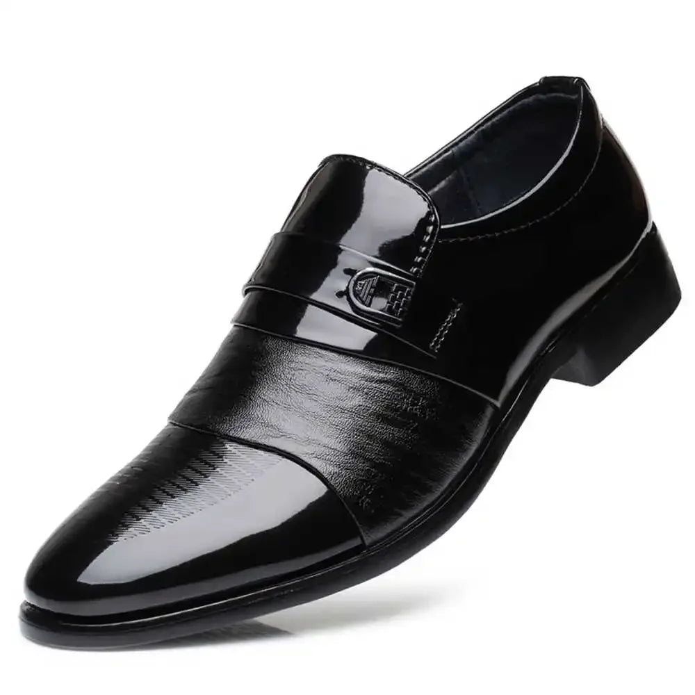 Sapato Social Masculino Hundun Slip-On com Bico Redondo