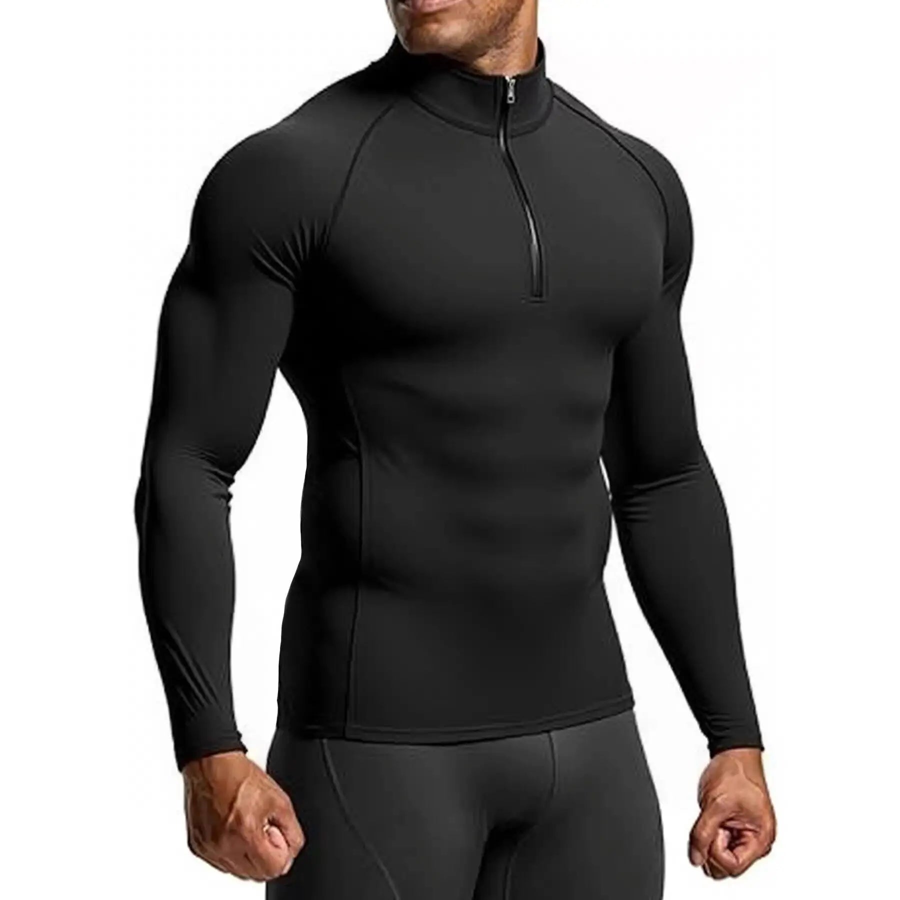 Camisa Masculina Manga Longa de Treino Compressão e Respirável
