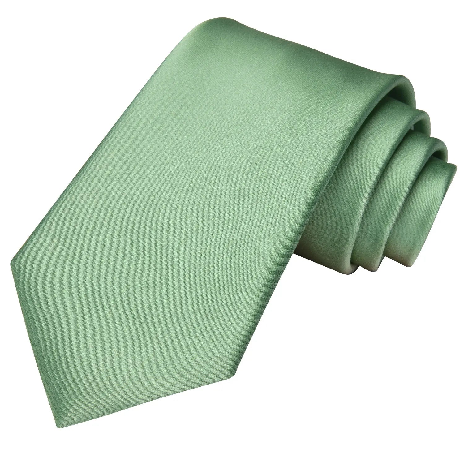 Gravata Masculina Verde Menta com Lenço de Bolso