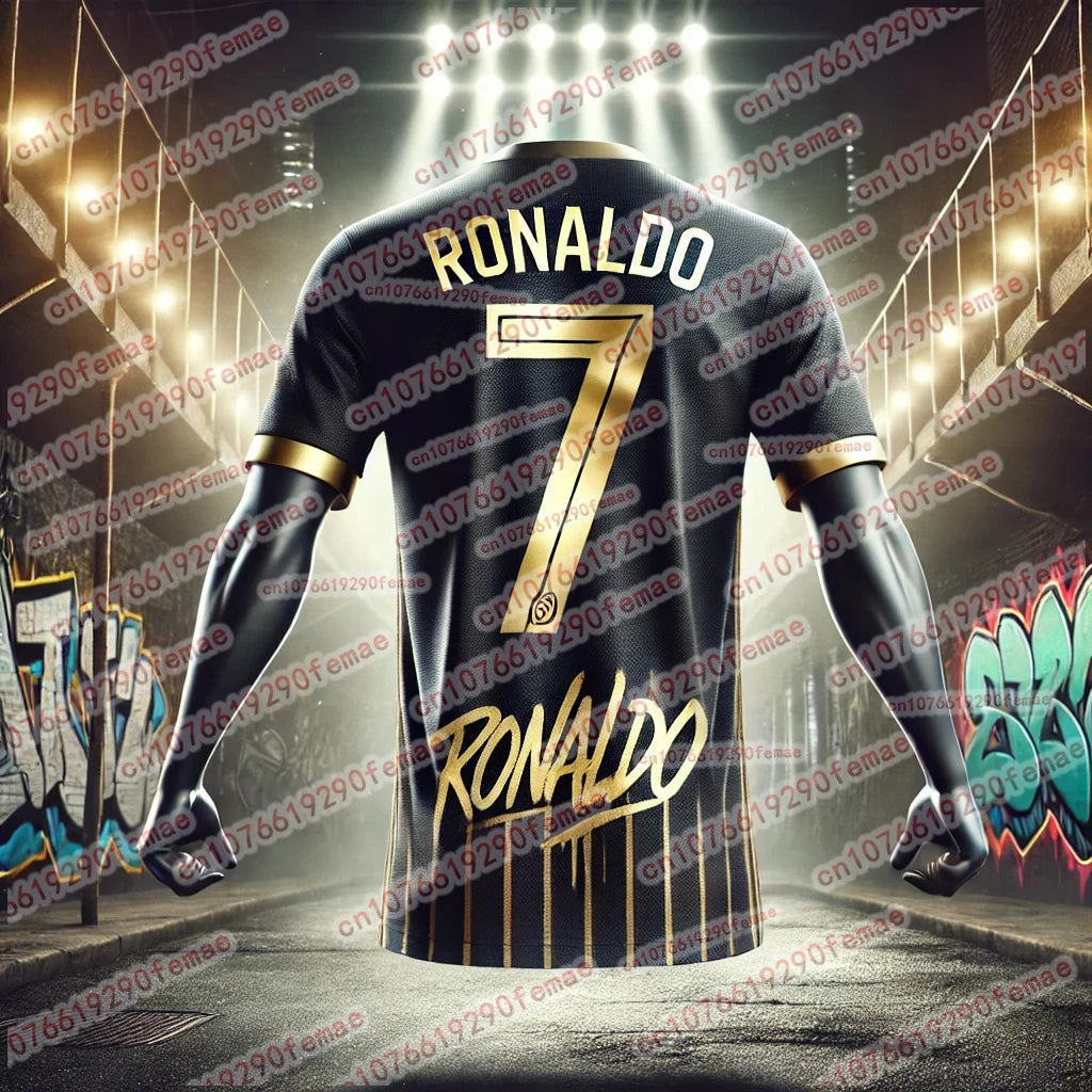 Camisa Esportiva Masculina 3D GOAT Mode™ Cristiano Ronaldo