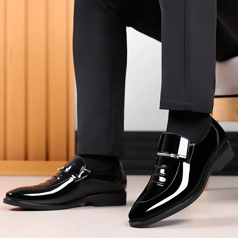 Sapato Social Masculino de Couro Envernizado de Luxo by Loja Bruna Modas