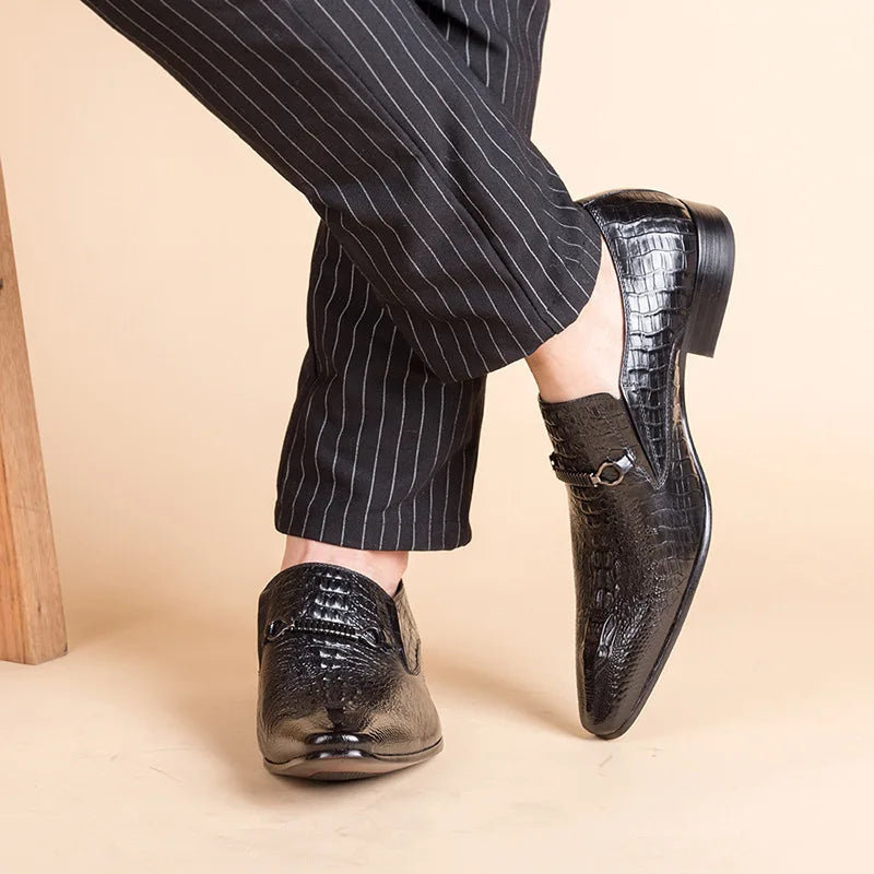 Sapato Social Masculino de Couro Estilo Britânico