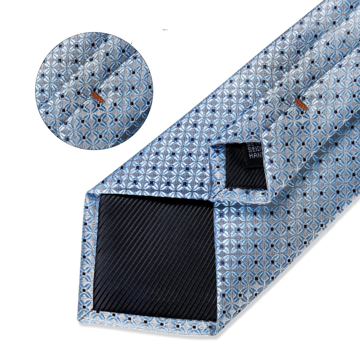 Gravata Masculina de Luxo Azul com Acessórios by Loja Bruna Modas