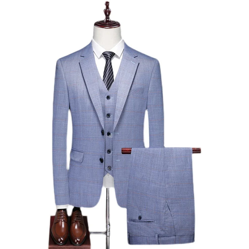 Terno Social Completo Masculino 3 Peças Alfaiataria Moderna