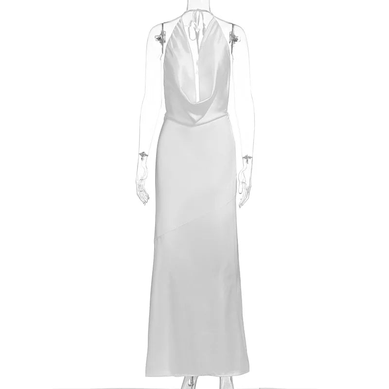 Vestido Longo Feminino de Festa Costa Nua