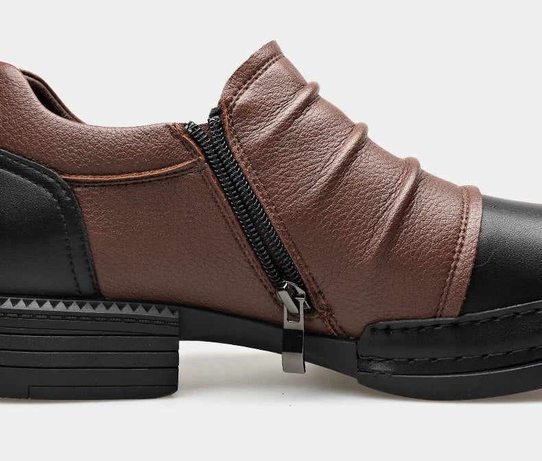 Bota Masculina de Couro com Zíper Ravencroft