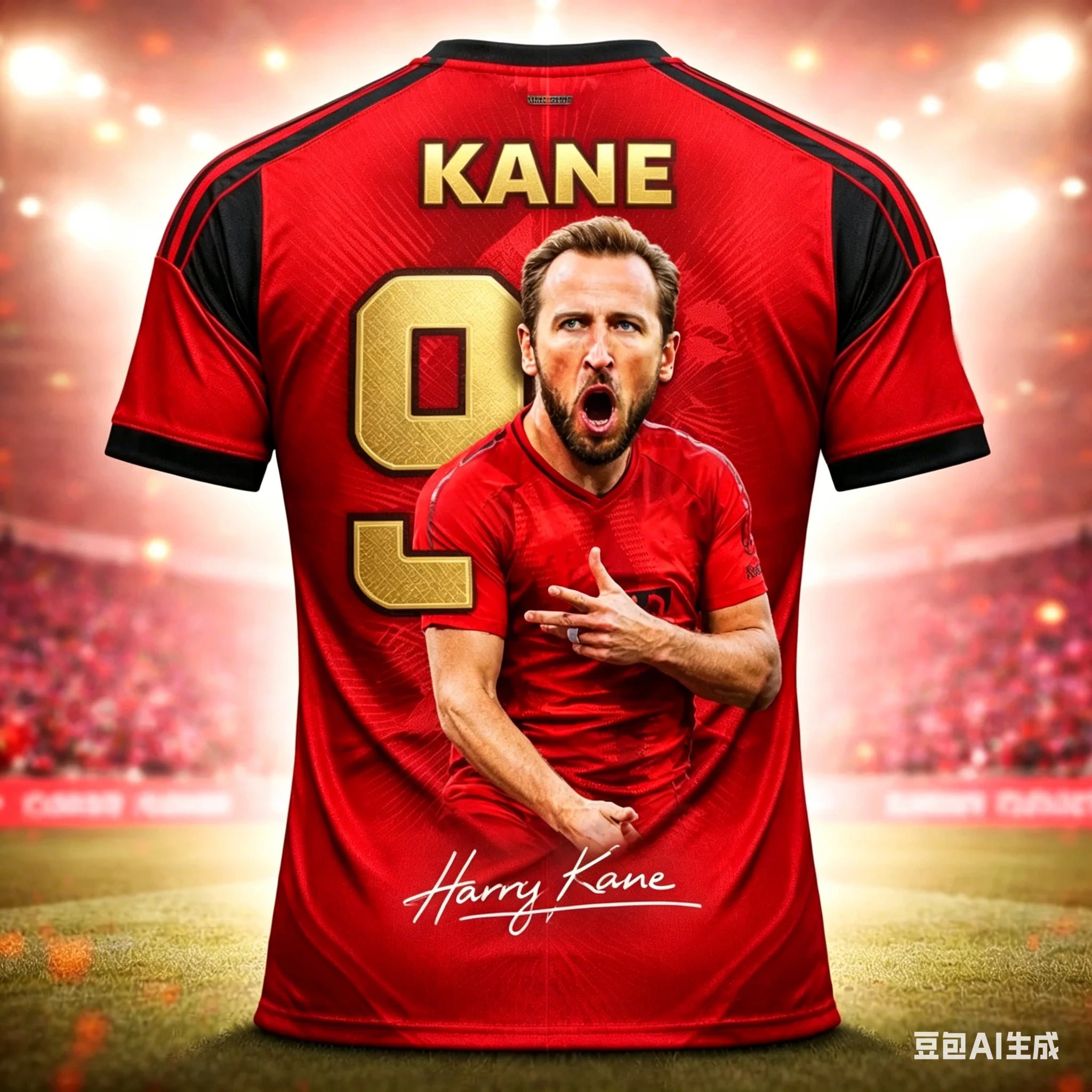 Camisa Masculina T-Shirt Com Estampa 3D Harry Kane