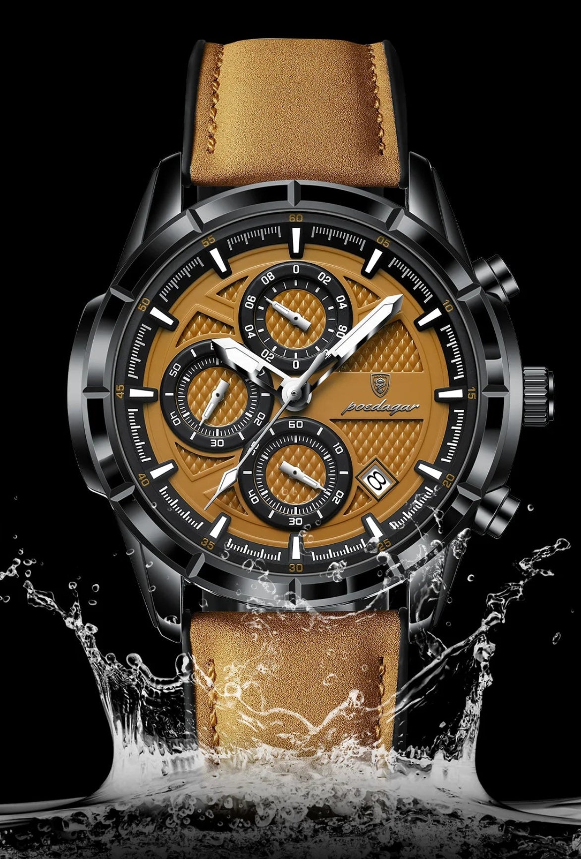 Relógio Masculino Vintage Noir Chrono