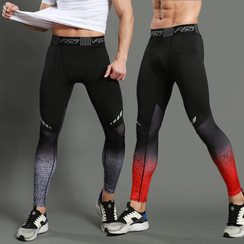 Calça Masculina Esportiva Legging De Compressão Secagem Rápida