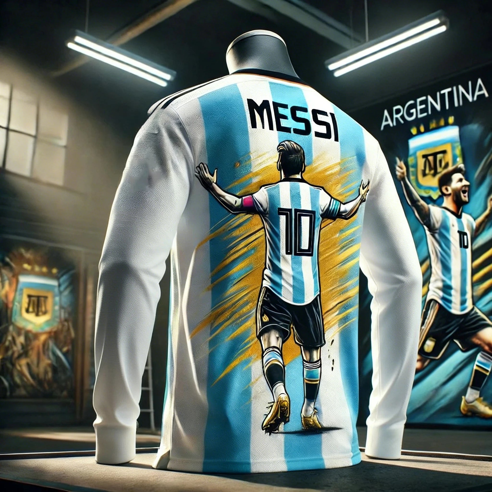 Camisa Masculina T-Shirt Edição Comemorativa Messi
