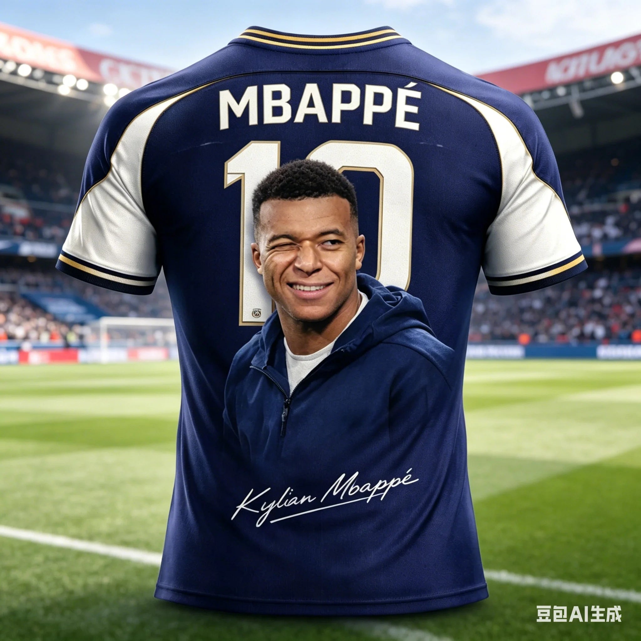 Camisa Masculina Sportwear com Estampa 3d Superestrela Mbappé